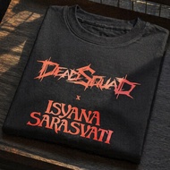 Deadsquad X Isyana Sarasvati T-SHIRT Unisex Casual Material 100% Cotton Black T-SHIRT