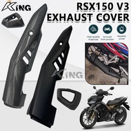RSX150 V3 WINNER-X END CAP EXHAUST PIPE COVER EKZOS COVER CARBON  EXHAUST MUFFLER PROTECTOR COVER CA