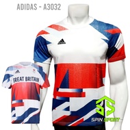 [A3032] Premium Imported badminton Shirt Great Britain Table Tennis badminton T-Shirt Sports Jersey 