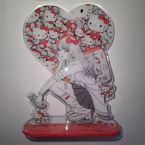 Tomie Junji Ito Peripherals Hello Kitty Creative Standing Plates Decorations High Face Value Cartoon