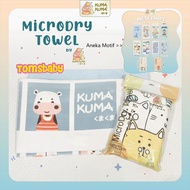 [TOMS] KUMA - KUMA (1pcs) Microdry Towel Motif Baby Towel 70x140 cm | Baby Microfiber Towel