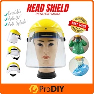 Full Face Shield Safety Clear Head-Mounted Face Shield Screen Grinding Anti Virus Face Cover Visor P