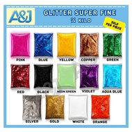 Glitter 1/4 kilo (Gold, Silver, Red, Blue, Green)