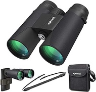 Kylietech 12X42 Binoculars for Adults with Universal Phone Adapter, HD Waterproof Fogproof Compact Binoculars for Bird Watching, Hunting, Hiking, Sports, and Concerts with BAK4 Prism FMC Lens
