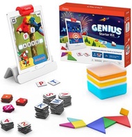 現貨Osmo - Genius Starter Kit for iPad - 5 Educational Learning Games - Ages 6-10 - Math, Spelling, Creativity &amp; More - STEM Toy Gifts for Kids, Boy &amp; Girl - Ages 6 7 8 9 10 (Osmo iPad Base Included)