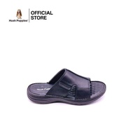 Hush Puppies รองเท้าผู้ชาย รุ่น Kennocha HP 8HSFB76B2A - สีดำ รองเท้าแตะหนังแกะแท้ รองเท้าแบบสวม