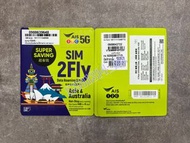 【門市現貨】AIS Sim2fly 5G 8日 6GB 亞洲&澳洲多國卡 【8日】亞洲/澳洲 30+國家地區 5G/4G/3G 無限上網卡數據卡Sim咭(首6GB高速數據)