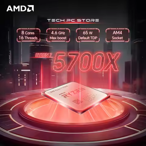 AMD Ryzen 7 5700X L3=32M 3.4GHz 8-Core 16-Thread R7 5700X Gaming Processor 65W 7NM DDR4 Socket AM4 N