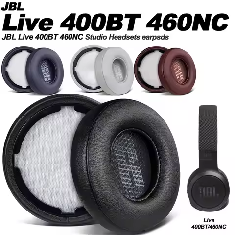 Earphone pads For JBL Live 400BT live 460NC replacement Earpads Earmuffs Soft Mesh cloth Memory Cove