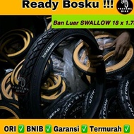 Bicycle Tire Size 18x1.75 / 18x175 Swallow Black 206