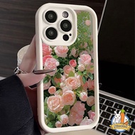 Infinix Hot 40 Pro 30i 30 Play Infinix Note 30 VIP Smart 7 8 Note 12 Turbo G96 Creative Romantic Flower Rose Phone Case Thickened Protector Anti Drop Soft Cover
