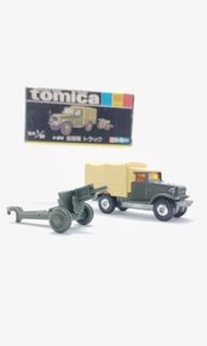 絕版罕有日本製造豐田自衛隊拖炮車 Tomica 69 Toyota JSDF Truck Tomy 黑盒黑箱
