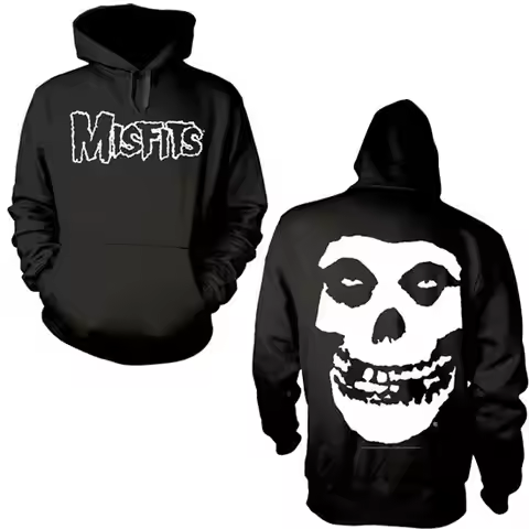 Hoodie Misfits Skull Graphic Print Men's and Women's Loose Warm Hoodie Casual Autumn and Winter Luxu