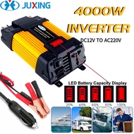 Bộ chuyển đổi nguồn điện xe hơi juxing bộ chuyển nguồn 4000 Watts DC 12V sang AC 220V cổng sạc USB k