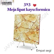 JHD Foldable Formica Table 2X3 & 3x3/ Meja Lipat / Makmak Table/Meja Makan