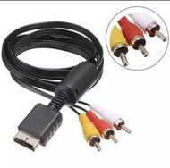 Ruitroliker 1.8M Audio Video AV RCA Video Composite Cable Cord For PS PS2 PS3