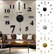 DIY 3D Mirror Wall Clock Sticker with Premium Material for Home Shop Art