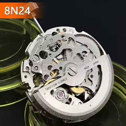 New 8n24 Watch Movement Genuine 8N24 Mouvement Automatic Movement 3 Hands Date At 3:00 Watch Parts