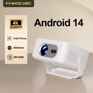 Magcubic HY300Max Android 14 Projector 4K UHD Auto Focus 400ANSI Short Throw Projection BT5.4 Wifi 6