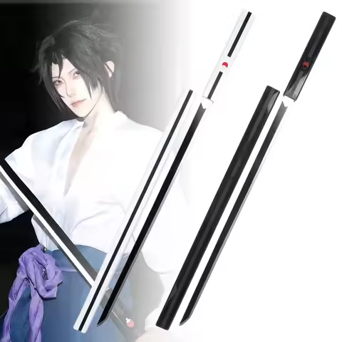 40inch Uchiha Sasuke Katana Wood Kusanagi Sword Anime Cosplay Ninja Knife Real Size Japanese Katana