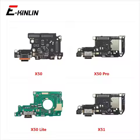 Charging Port Connector Board Parts Flex Cable With Microphone Mic For Vivo X50 Lite X51 X60 X70 X80