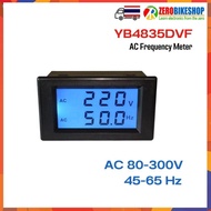 มิเตอร์วัดแรงดันไฟฟ้ากระแสสลับและความถี่ YB4835DVF 2-Wire LCD AC Voltage Frequency Dual Meter  by ZEROBIKE
