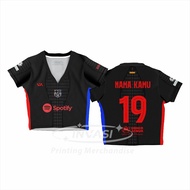 Invansi - Slim-fit crop top Football crop top Jersey crop top Crop top/ Girls' crop top jersey/