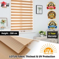 [HOMEBLIND] LOTUS Korea Zebra Blind Anti UV / Langsir Bidai Korea / Width 2.5 Feet To 7 Feet * Heigh