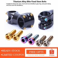 6Pcs/Set Titanium Alloy Fixed Stem Bolt for Mountain Bicycle
