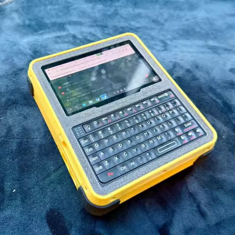 2.0 Raspberry Pi keyboard Handheld Computer for Raspberry Pi Pi3, 4, 5, Rock5c Bluetooth Screen Keyb