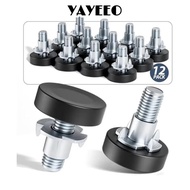 YAYEEO 8PCS 1/4In Thread Levelers, Hardware Tools Furniture Levelers Furniture Leveling Feet, Table 