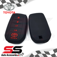 ซิลิโคนกุญแจ ซิลิโคนกุญแจรถยนต์ เคสกุญแจรถ ปลอกกุญแจ Toyota fortuner legender 4ปุ่ม SS Accessories