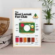Say What? Nasi Lemak Fan Club A4 Poster