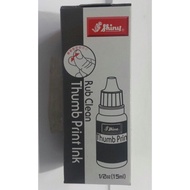 Mực lăn tay màu đen không dính tay Shiny Thumb Print Ink SMRC-61 ((15ml) dùng châm vào tampon lăn ta