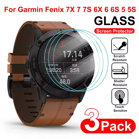 9H Premium Tempered Glass For Garmin Fenix 7 7X 7S Pro 6 6S 6X Pro 5 5s Plus HD Screen Protector Fil