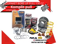PAKET BORE UP BEAT KARBU BEAT FI 130CC FULL BLOK SET CDI/ECU PER KLEP SWEDIA PER KAMPAS KLIP RUMAH R