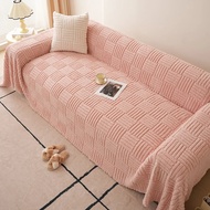 Modern Luxury Sofa Cover for Living Room Pet Dog Kids Mat Non-slip 3D Plush Couch Slipcover Protecto