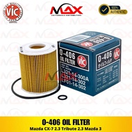O-406 Vic Oil Filter Element Type For Mazda CX-7 2.3 Tribute 2.3 Mazda 3
