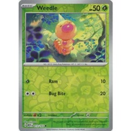 Weedle - 013/165 - Common Reverse Holo Scarlet & Violet 151 Reverse Holo Singles
