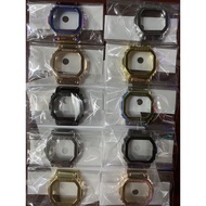 DW5600 METAL STEEL BAZEL BLACK/ROSEGOLD/SILVER/GOLD/RAINBOW