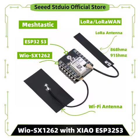 esp32 s3 lora Meshtastic Lora,SX126, 868mhz 915mhz antenna, XIAO ESP32S3 for Meshtastic & LoRa start