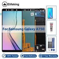 TFT สำหรับ Samsung A7 2018 A750 SM-A750F สัมผัสหน้าจอ LCD หน้าจอดิจิตอลสำหรับ Samsung A7 2018 A750FN จอแสดงผลหน้าจอ Lcd โมดูล