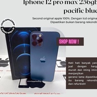 iphone 12 pro max 256gb pacific blue fullset second terawat