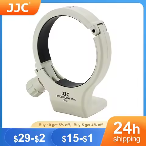 JJC Tripod Mount Ring Collar A II W Camera Lens Adapter for Canon 70-200mm f/4L IS USM Flocked SSW r