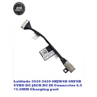 Latitude 3520 3420 0HJW4D 0NF0B CYBG DC JACK DC IN Connector 4.5*3.0MM Charging port