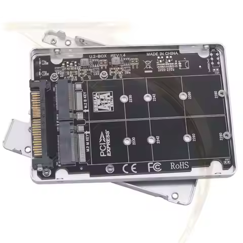 M.2 SSD To U.2 Adapter Card M.2 NVMe SATA-Bus NGFF SSD To PCI-e U.2 Adapter PC-E3.0X4 M.2 NVME SSD T