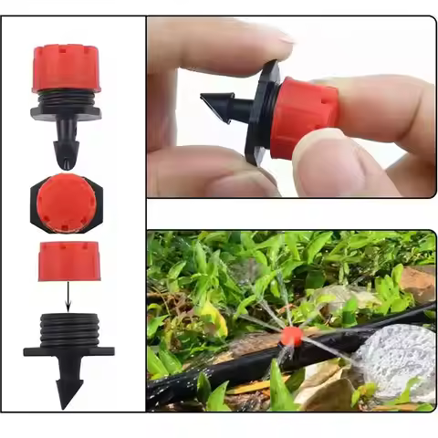 50/200 Pieces Adjustable Irrigation Dripper Sprinkler Emitter Dripper Micro Drip Irrigation Sprinkle