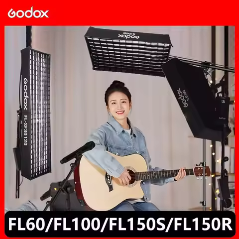 Godox FL150S FL150R FL100 FL60 Flexible LED Video Light Rollable Cloth Lamp with Honeycomb Grid Soft