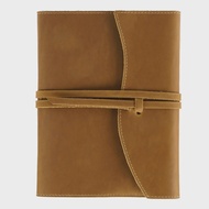 สมุดบันทึกหนังแบบเติมได้ ขนาด A5 A6 - ปกหนังทำมือ พร้อมกระดาษมีเส้น 176 หน้า สำหรับเขียนบันทึกการเดิ