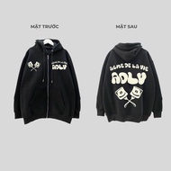 Hoodie ADLV Unisex Wide Form Super Thick Smooth Cotton Felt Material, Youthful Fashion Hoodie